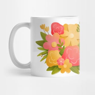 Bucket Flower Ilustration art Mug